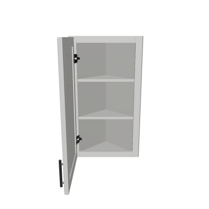 Wall End Kitchen Cabinet WEC1230 Milan Pearl 12 in. width 30 in. height 12 in. depth