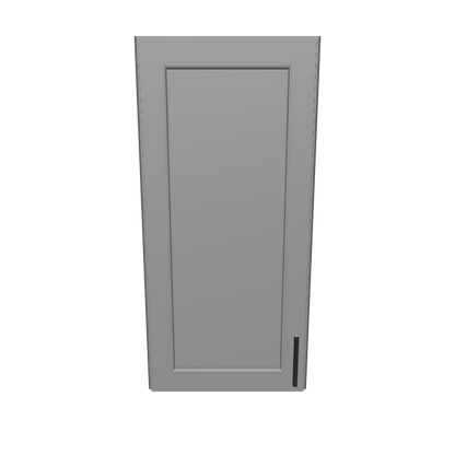 Wall End Kitchen Cabinet WEC1236 Colonial Gray LessCare 12 in. width 36 in. height 12 in. depth