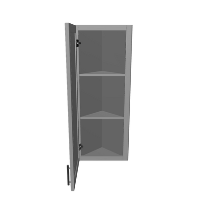 Wall End Kitchen Cabinet WEC1242 Colonial Gray LessCare 12 in. width 42 in. height 12 in. depth