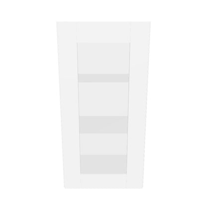 Frosted Glass Door Wall Kitchen Cabinet WMD1530 Alpina White LessCare 15 in. width 30 in. height 12 in. depth