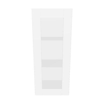 Frosted Glass Door Wall Kitchen Cabinet WMD1536 Alpina White LessCare 15 in. width 36 in. height 12 in. depth