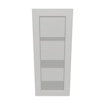 Frosted Glass Door Wall Kitchen Cabinet WMD1536 Milan Pearl 15 in. width 36 in. height 12 in. depth