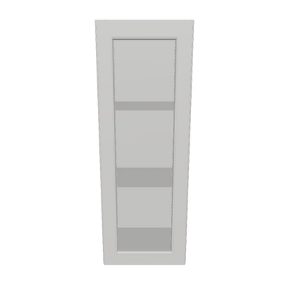 Frosted Glass Door Wall Kitchen Cabinet WMD1542 Milan Pearl 15 in. width 42 in. height 12 in. depth