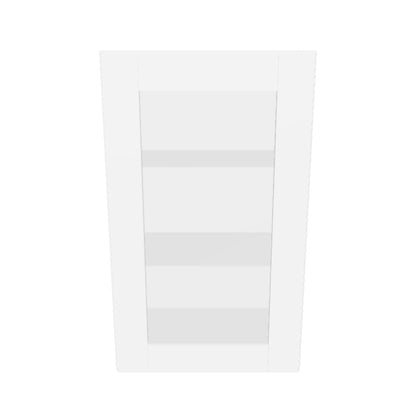 Frosted Glass Door Wall Kitchen Cabinet WMD1830 Alpina White LessCare 18 in. width 30 in. height 12 in. depth