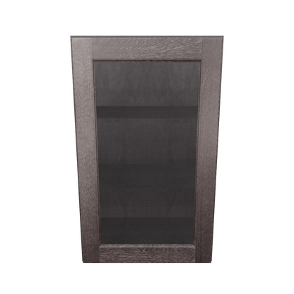 Frosted Glass Door Wall Kitchen Cabinet WMD1830 Milan Slate 18 in. width 30 in. height 12 in. depth