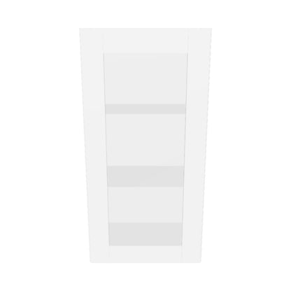 Frosted Glass Door Wall Kitchen Cabinet WMD1836 Alpina White LessCare 18 in. width 36 in. height 12 in. depth