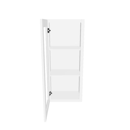 Frosted Glass Door Wall Kitchen Cabinet WMD1842 Alpina White LessCare 18 in. width 42 in. height 12 in. depth