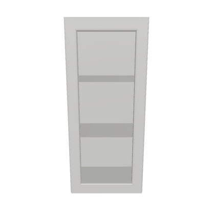 Frosted Glass Door Wall Kitchen Cabinet WMD1842 Milan Pearl 18 in. width 42 in. height 12 in. depth
