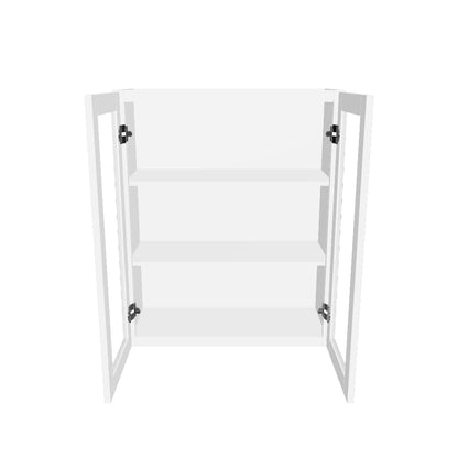 Frosted Glass Door Wall Kitchen Cabinet WMD3630 Alpina White LessCare 36 in. width 30 in. height 12 in. depth