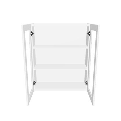 Frosted Glass Door Wall Kitchen Cabinet WMD3642 Alpina White LessCare 36 in. width 42 in. height 12 in. depth