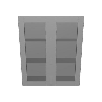 Frosted Glass Door Wall Kitchen Cabinet WMD3642 Colonial Gray LessCare 36 in. width 42 in. height 12 in. depth