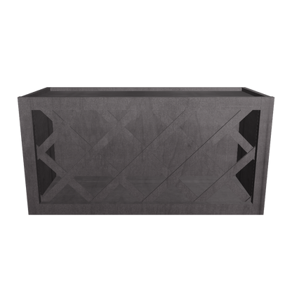 Wine Rack Kitchen Cabinet WR3015 Milan Slate 30 in. width 15 in. height 12 in. depth