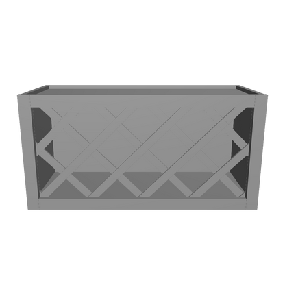 Wine Rack Kitchen Cabinet WR3015 Colonial Gray LessCare 30 in. width 15 in. height 12 in. depth