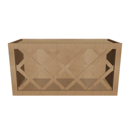 Wine Rack Kitchen Cabinet WR3015 Shaker Toffee LessCare 30 in. width 15 in. height 12 in. depth