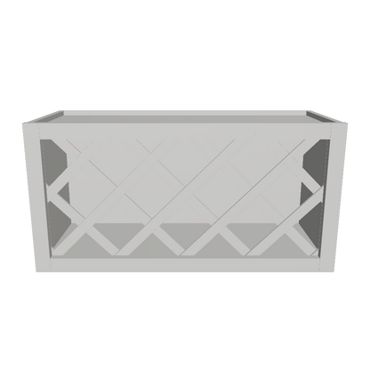 Wine Rack Kitchen Cabinet WR3015 Milan Pearl 30 in. width 15 in. height 12 in. depth