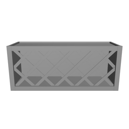 Wine Rack Kitchen Cabinet WR3615 Colonial Gray LessCare 36 in. width 15 in. height 12 in. depth