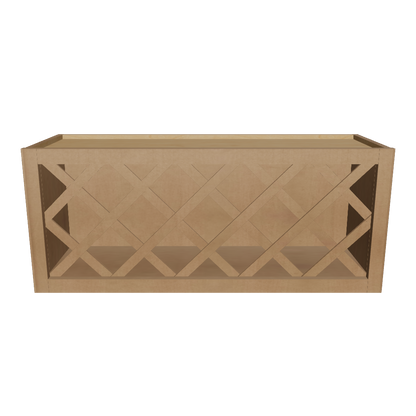 Wine Rack Kitchen Cabinet WR3615 Shaker Toffee LessCare 36 in. width 15 in. height 12 in. depth