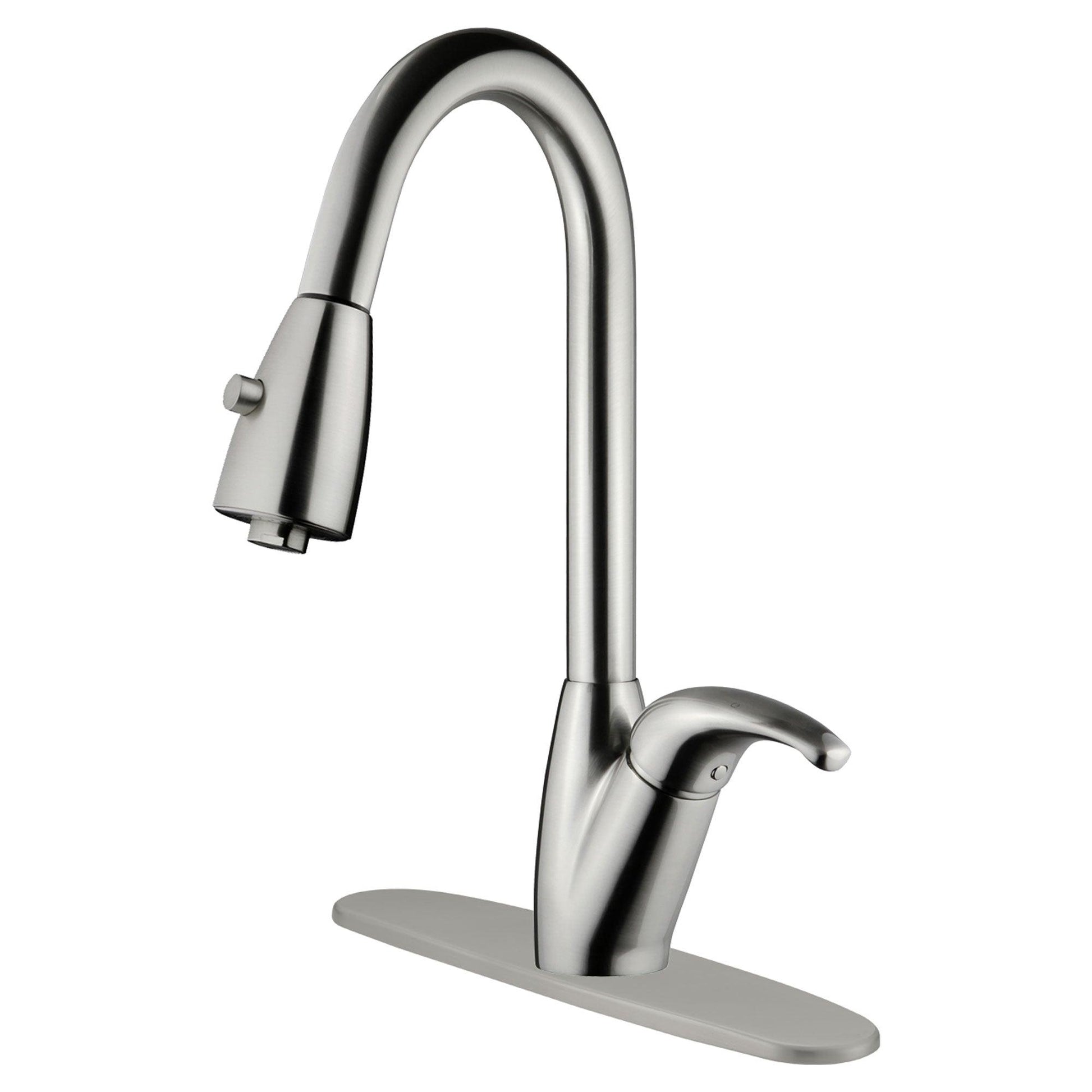 Pull Out Kitchen Faucet LK12B Brushed Nickel Finish - Faucets