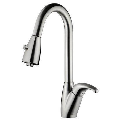 Pull Out Kitchen Faucet LK12B Brushed Nickel Finish - Faucets