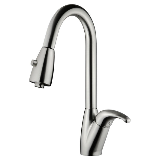 Pull Out Kitchen Faucet LK12B Brushed Nickel Finish - Faucets