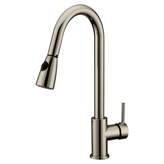 Pull Out Kitchen Faucet LK4B Brushed Nickel Finish - Faucets