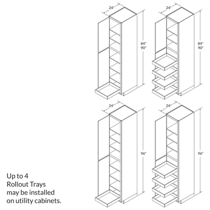Rollout Cabinetry Drawer Upgrade for 18’’W Cabinet - Kitchen Cabinets