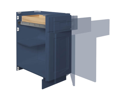 Scribe Molding MSW8 Danbury Blue LessCare 0.75 in. width 0.25 in. height 96 in. depth - Kitchen Cabinets