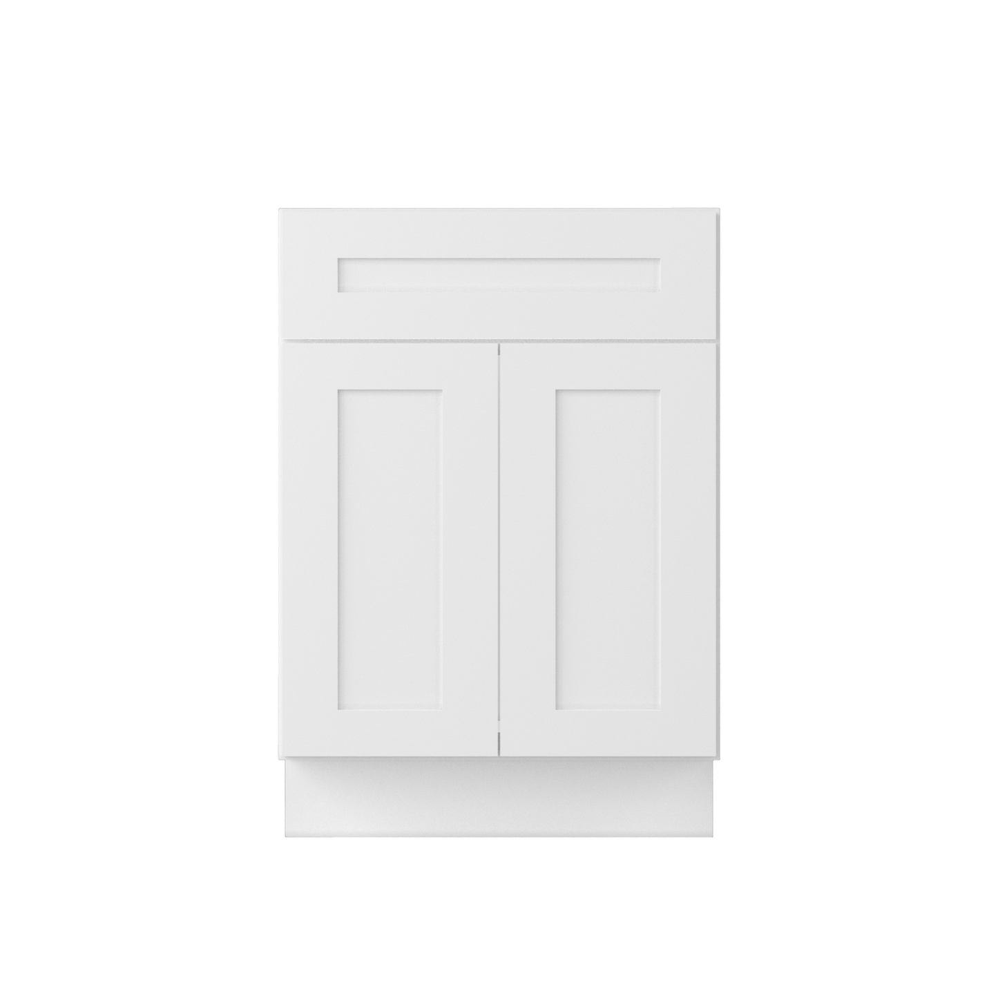 Sink Base Kitchen Cabinet SB24 Alpina White LessCare 24 in. width 34.5 in. height 24 in. depth - Kitchen Cabinets