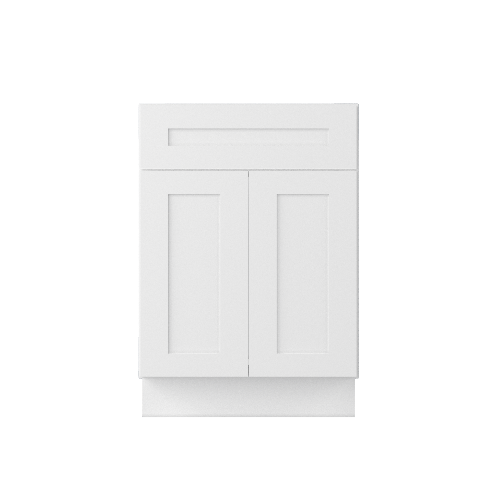 Sink Base Kitchen Cabinet SB24 Alpina White LessCare 24 in. width 34.5 in. height 24 in. depth - Kitchen Cabinets