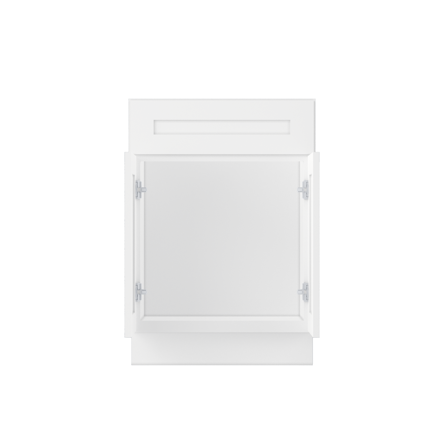 Sink Base Kitchen Cabinet SB24 Alpina White LessCare 24 in. width 34.5 in. height 24 in. depth - Kitchen Cabinets