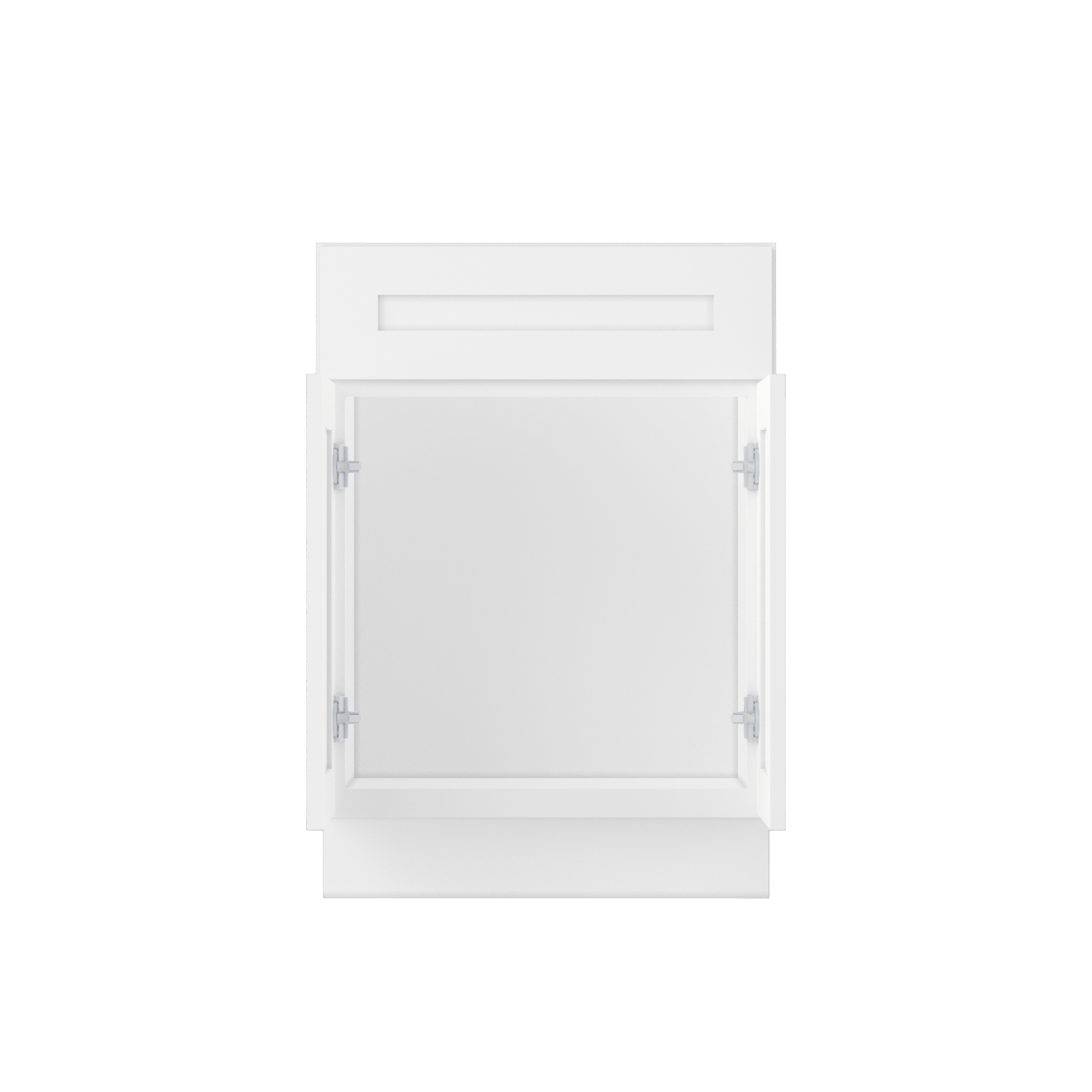 Sink Base Kitchen Cabinet SB24 Alpina White LessCare 24 in. width 34.5 in. height 24 in. depth - Kitchen Cabinets