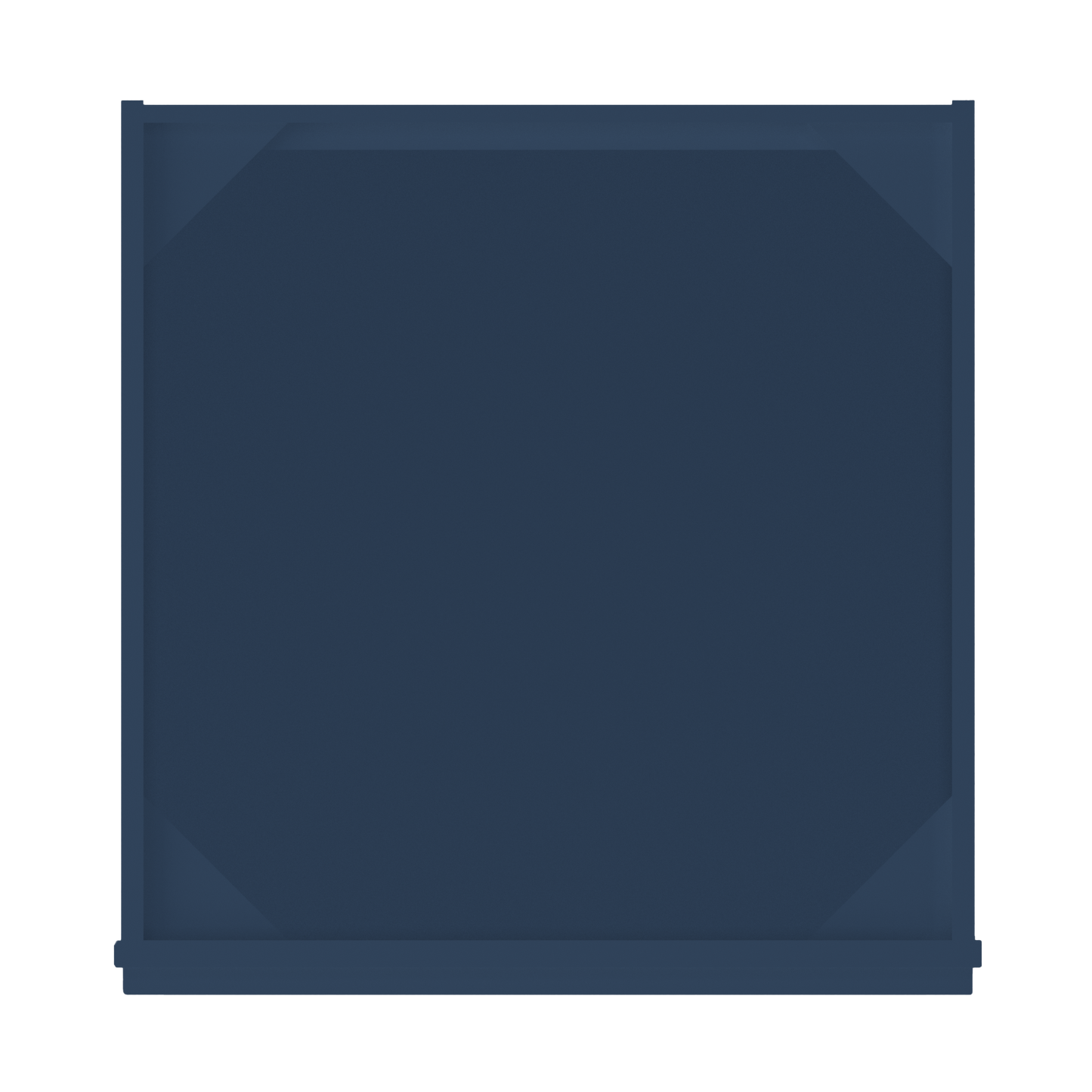Sink Base Kitchen Cabinet SB24 Danbury Blue LessCare 24 in. width 34.5 in. height 24 in. depth - Kitchen Cabinets