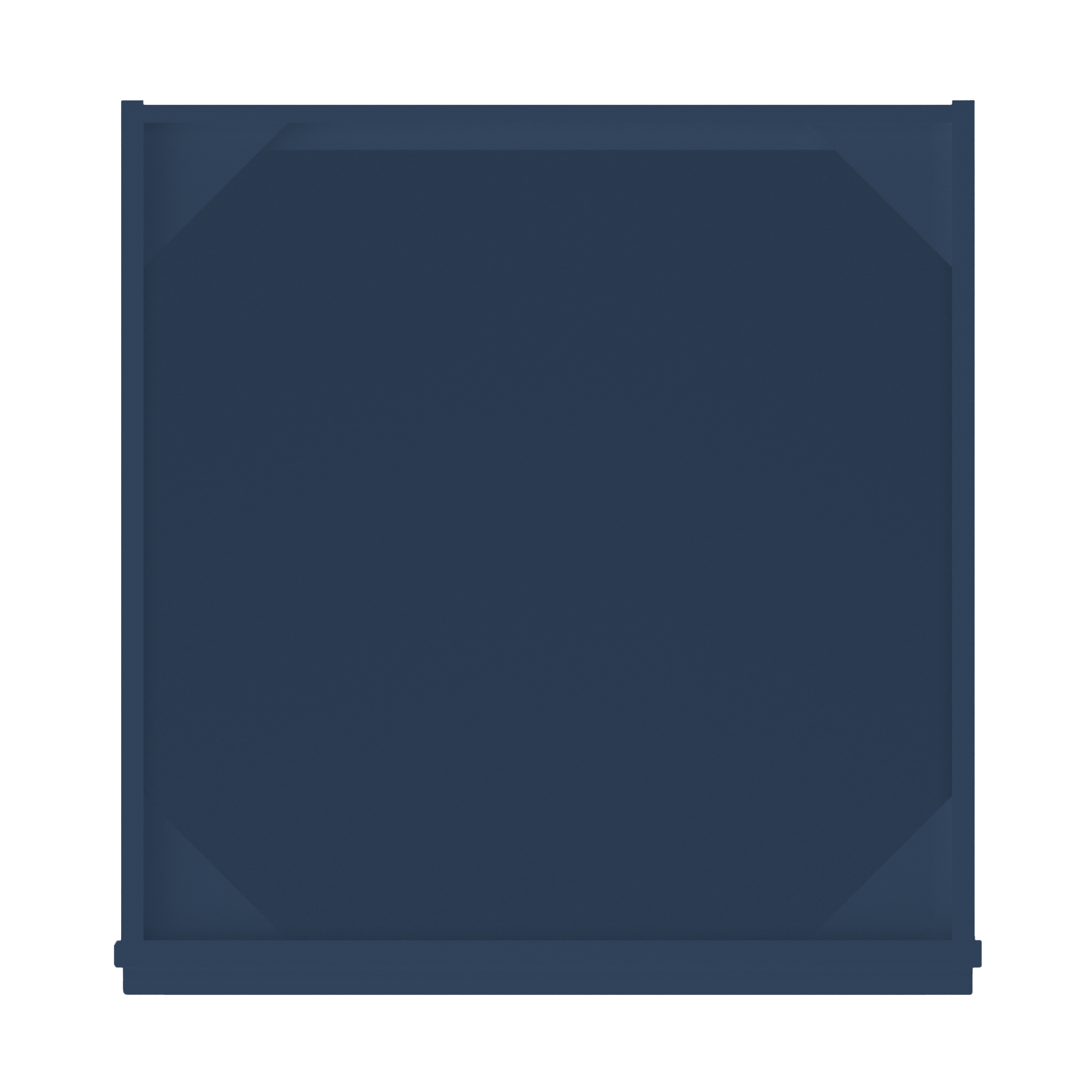Sink Base Kitchen Cabinet SB24 Danbury Blue LessCare 24 in. width 34.5 in. height 24 in. depth - Kitchen Cabinets