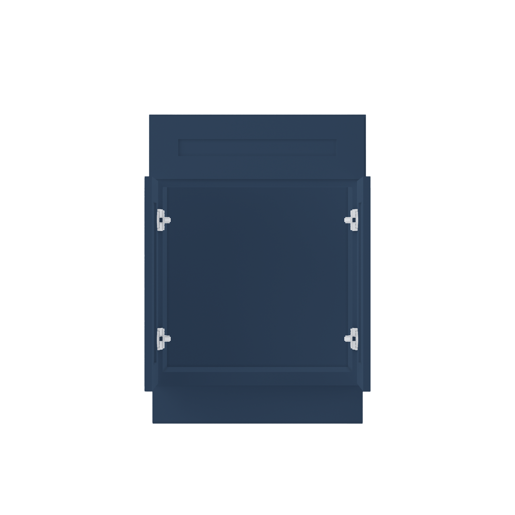 Sink Base Kitchen Cabinet SB24 Danbury Blue LessCare 24 in. width 34.5 in. height 24 in. depth - Kitchen Cabinets