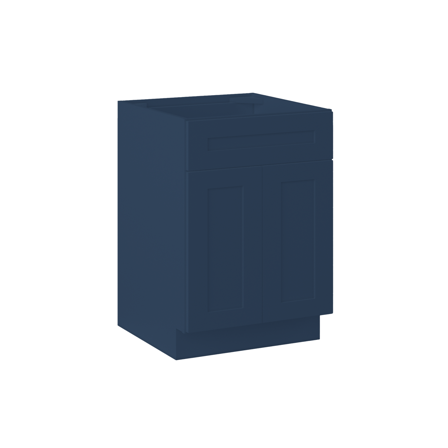 Sink Base Kitchen Cabinet SB24 Danbury Blue LessCare 24 in. width 34.5 in. height 24 in. depth - Kitchen Cabinets