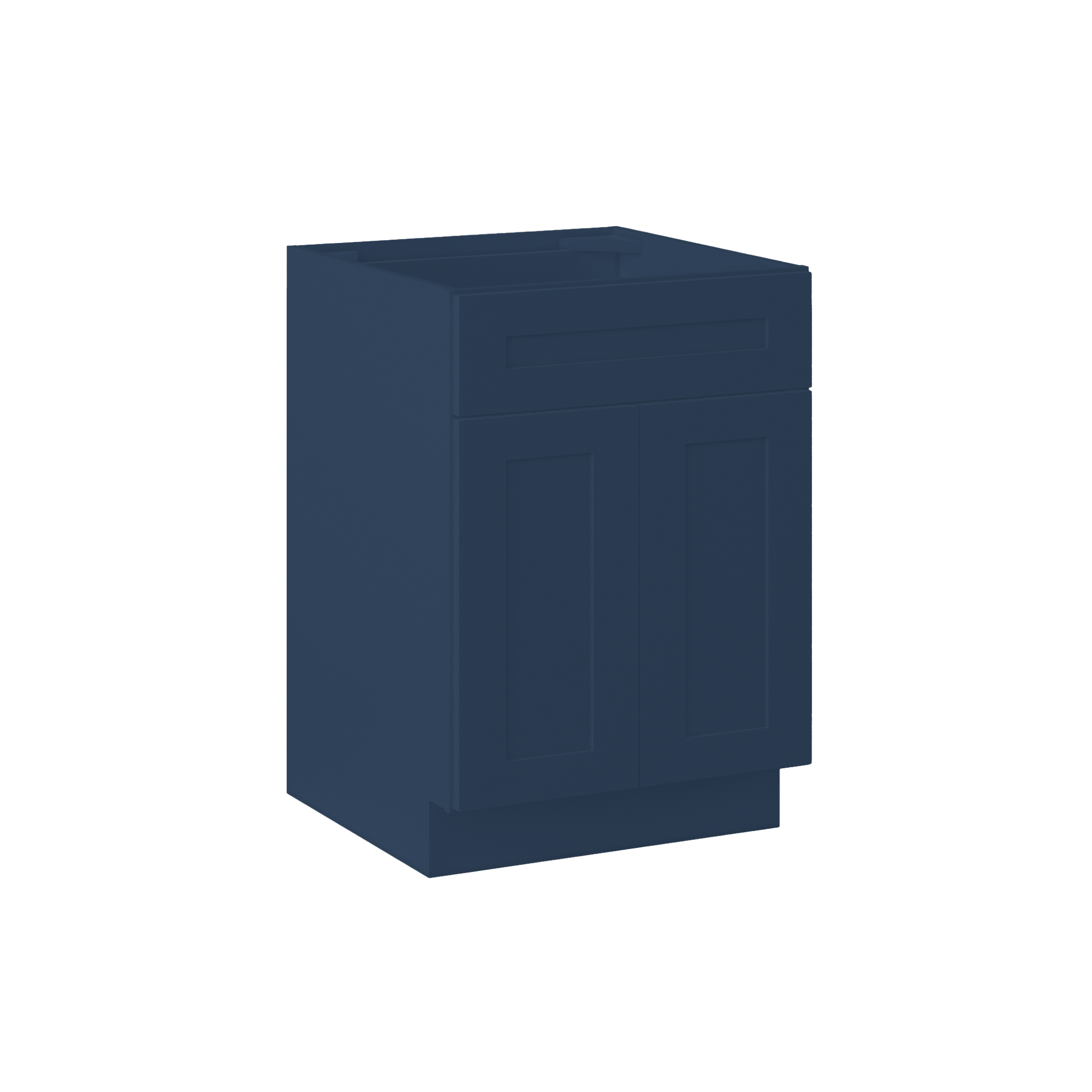 Sink Base Kitchen Cabinet SB24 Danbury Blue LessCare 24 in. width 34.5 in. height 24 in. depth - Kitchen Cabinets