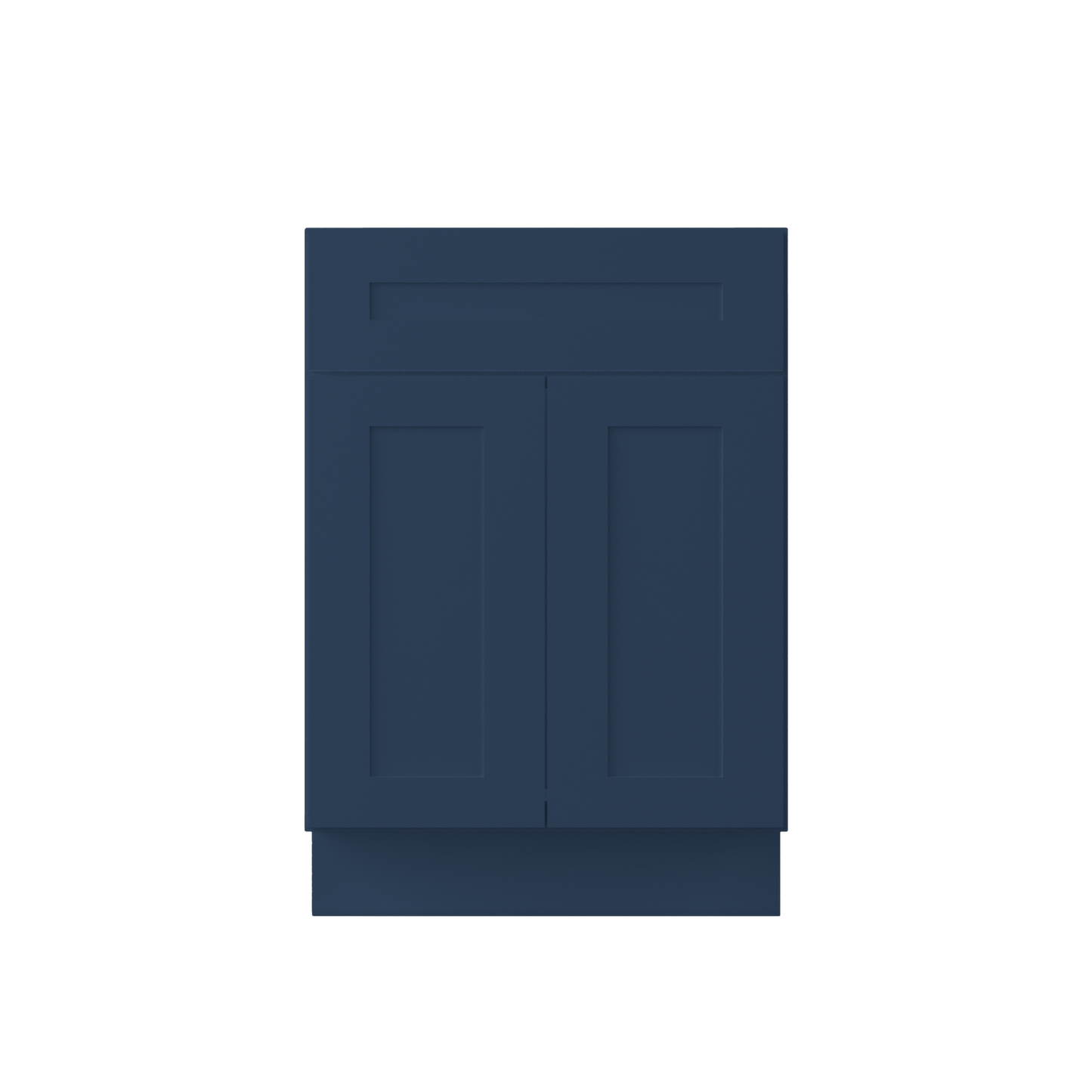 Sink Base Kitchen Cabinet SB24 Danbury Blue LessCare 24 in. width 34.5 in. height 24 in. depth - Kitchen Cabinets