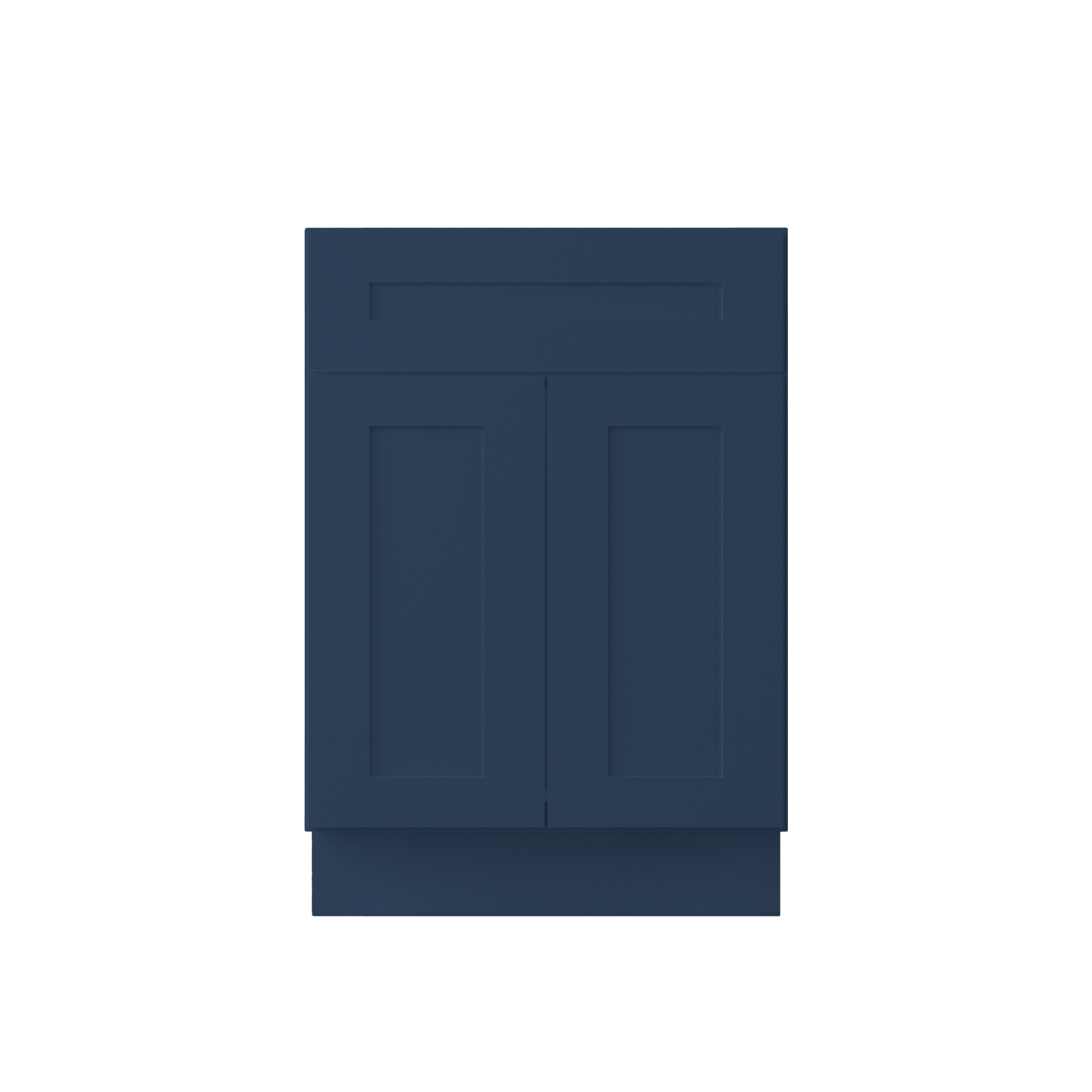 Sink Base Kitchen Cabinet SB24 Danbury Blue LessCare 24 in. width 34.5 in. height 24 in. depth - Kitchen Cabinets