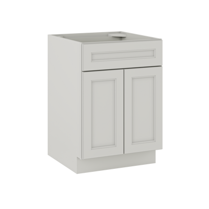 Sink Base Kitchen Cabinet SB24 Milan Pearl 24 in. width 34.5 in. height 24 in. depth - Kitchen Cabinets