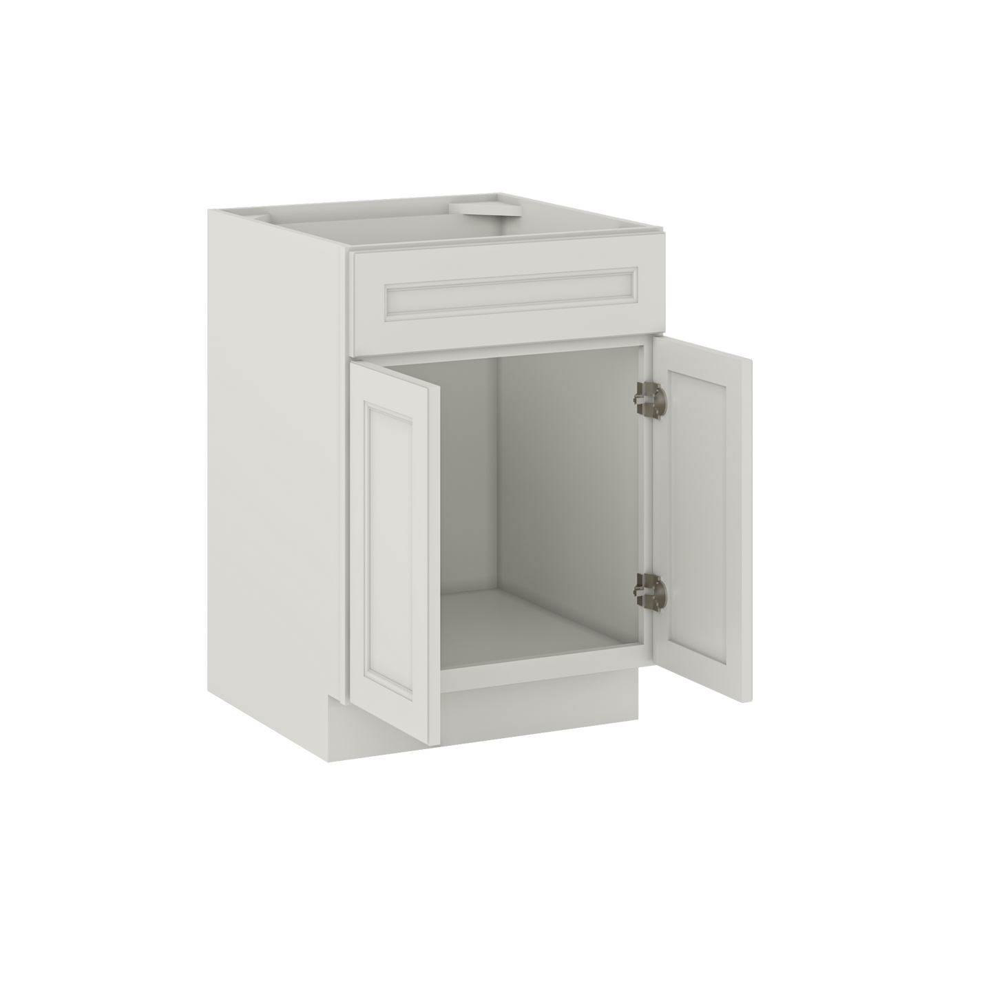 Sink Base Kitchen Cabinet SB24 Milan Pearl 24 in. width 34.5 in. height 24 in. depth - Kitchen Cabinets