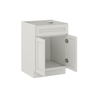 Sink Base Kitchen Cabinet SB24 Milan Pearl 24 in. width 34.5 in. height 24 in. depth - Kitchen Cabinets