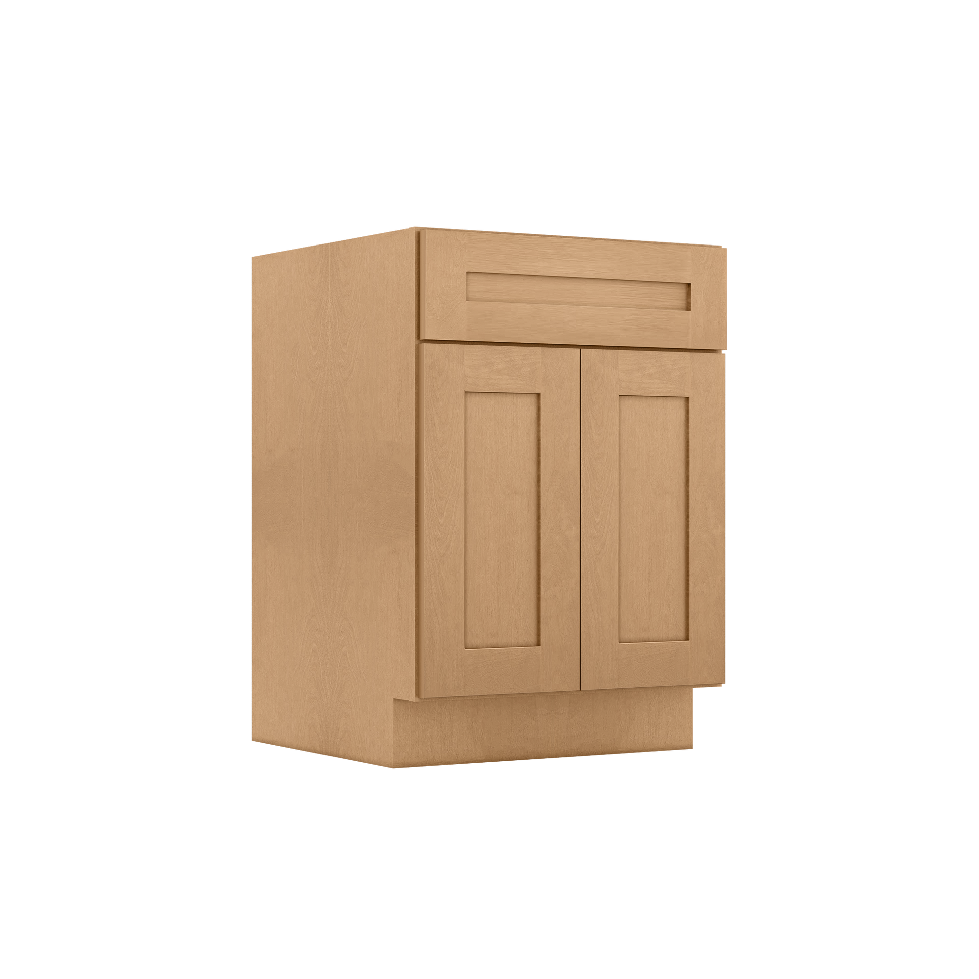 Sink Base Kitchen Cabinet SB24 Shaker Toffee LessCare 24 in. width 34.5 in. height 24 in. depth - Kitchen Cabinets