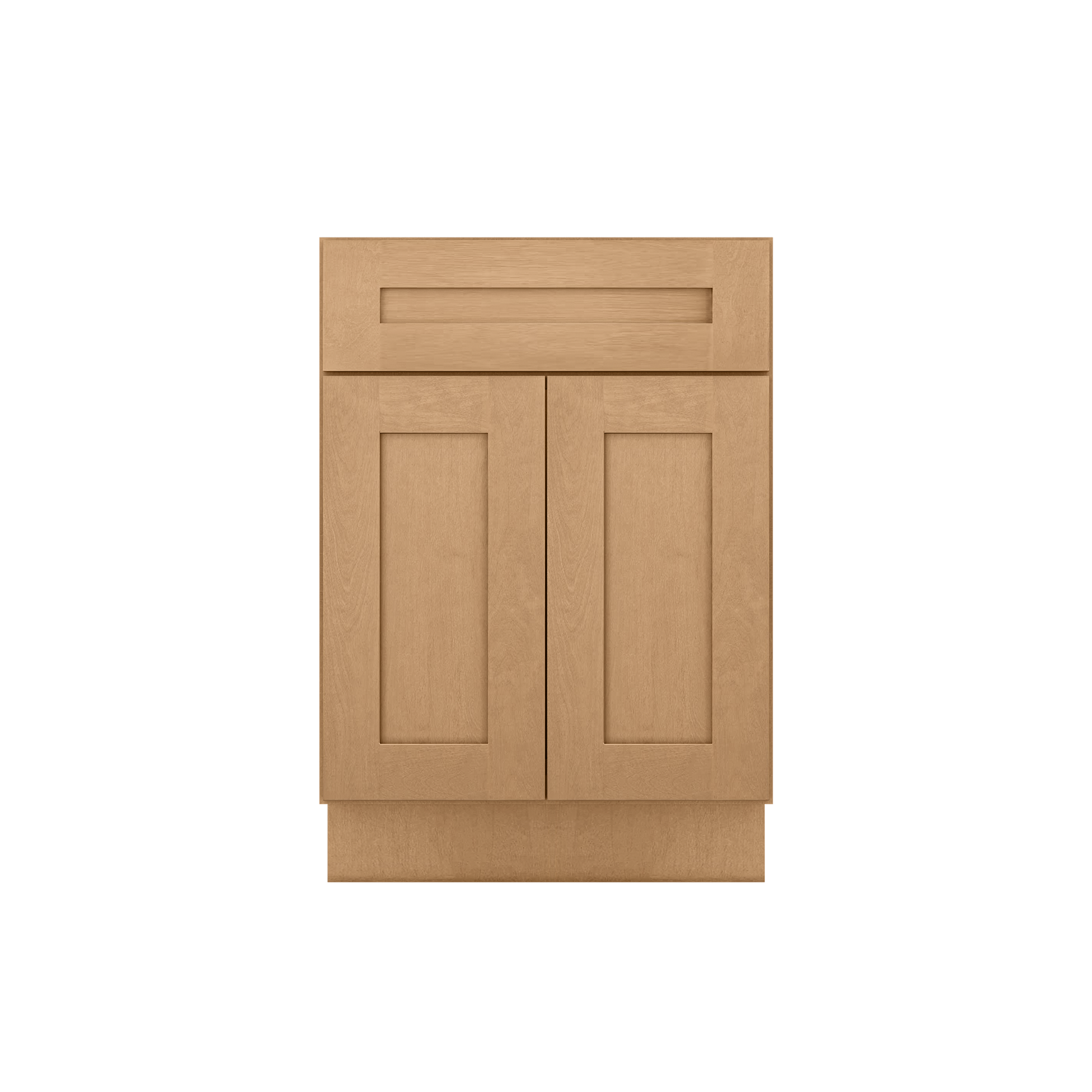 Sink Base Kitchen Cabinet SB24 Shaker Toffee LessCare 24 in. width 34.5 in. height 24 in. depth - Kitchen Cabinets