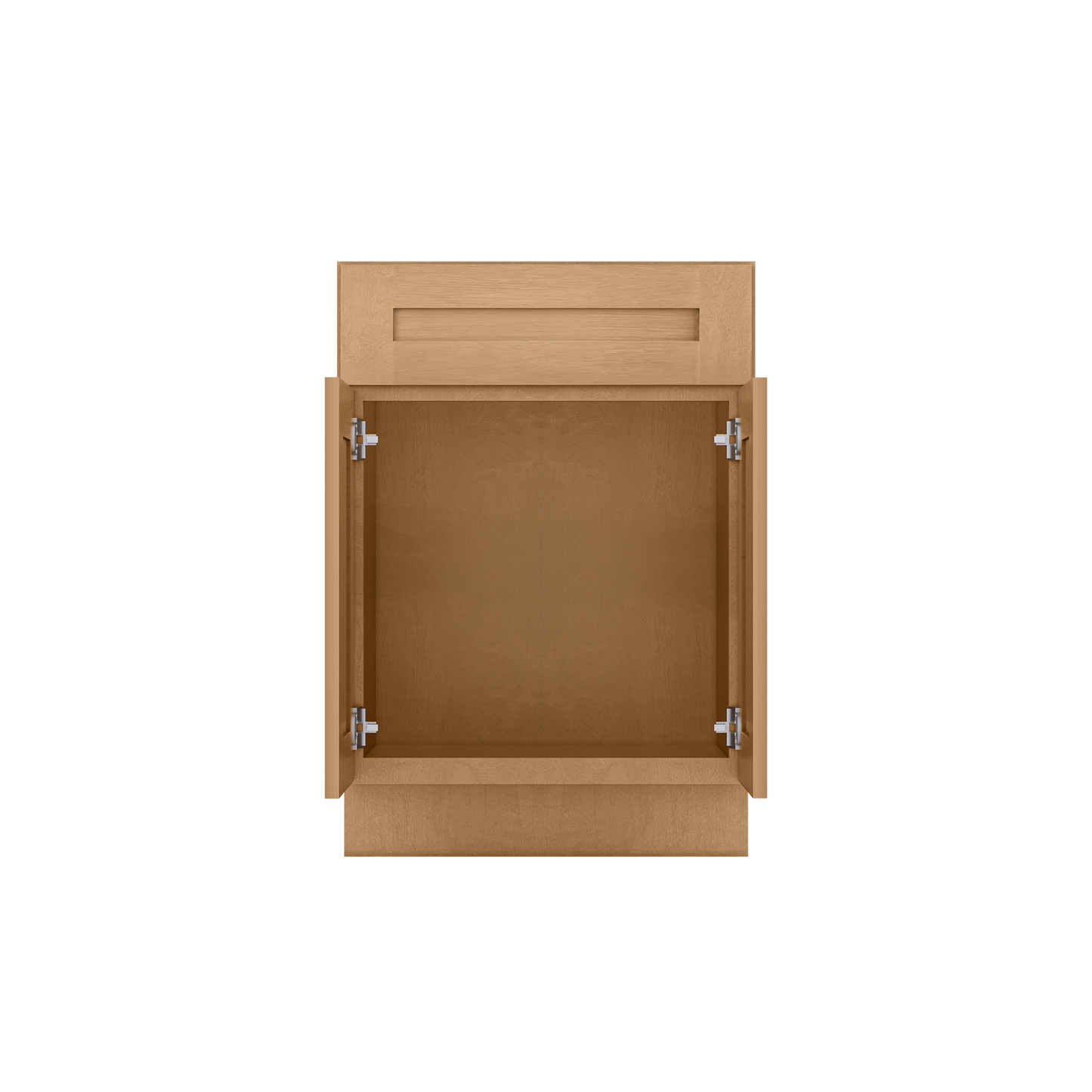 Sink Base Kitchen Cabinet SB24 Shaker Toffee LessCare 24 in. width 34.5 in. height 24 in. depth - Kitchen Cabinets