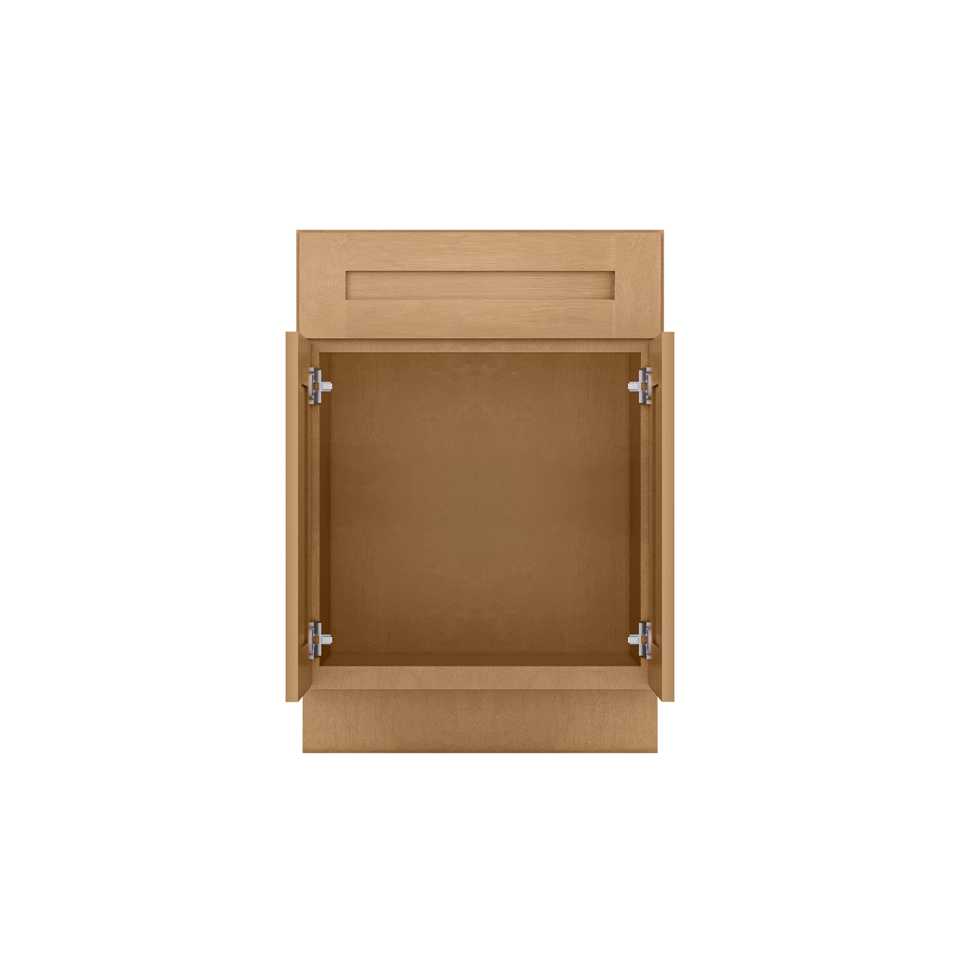 Sink Base Kitchen Cabinet SB24 Shaker Toffee LessCare 24 in. width 34.5 in. height 24 in. depth - Kitchen Cabinets