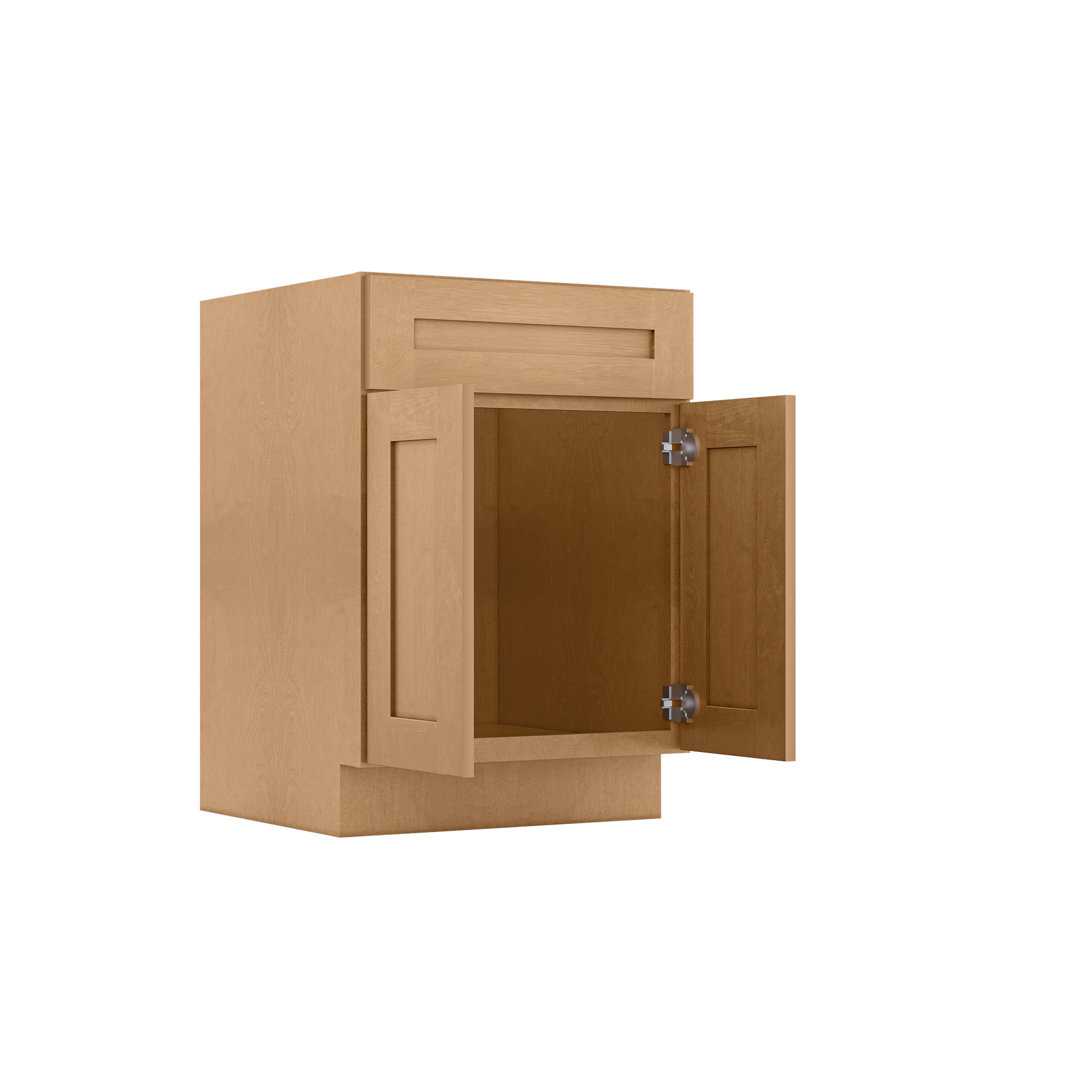 Sink Base Kitchen Cabinet SB24 Shaker Toffee LessCare 24 in. width 34.5 in. height 24 in. depth - Kitchen Cabinets