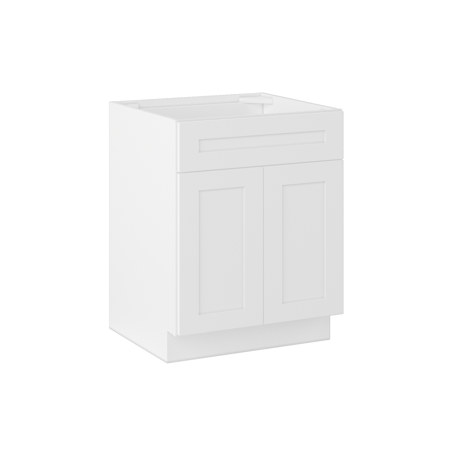 Sink Base Kitchen Cabinet SB27 Alpina White LessCare 27 in. width 34.5 in. height 24 in. depth - Kitchen Cabinets