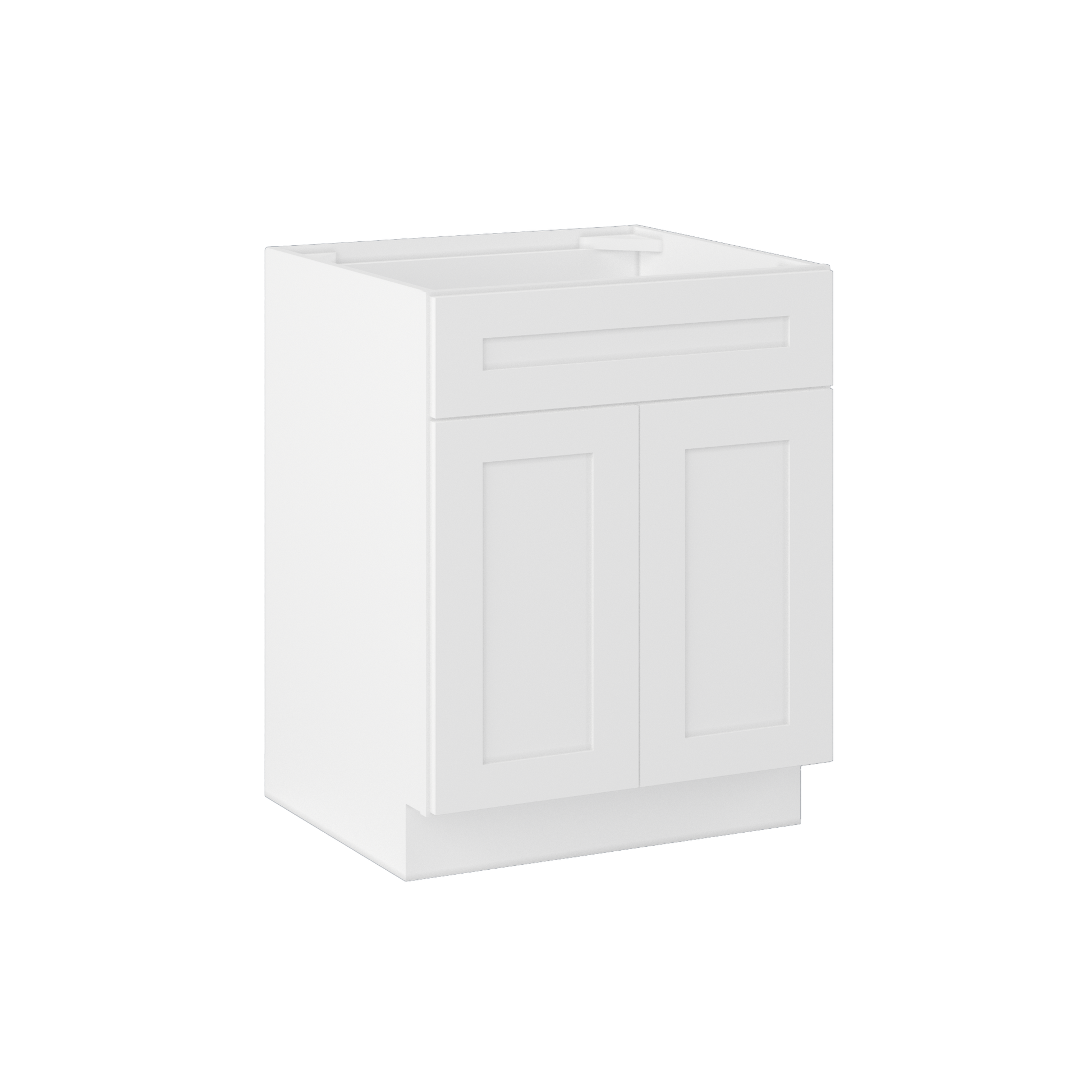 Sink Base Kitchen Cabinet SB27 Alpina White LessCare 27 in. width 34.5 in. height 24 in. depth - Kitchen Cabinets