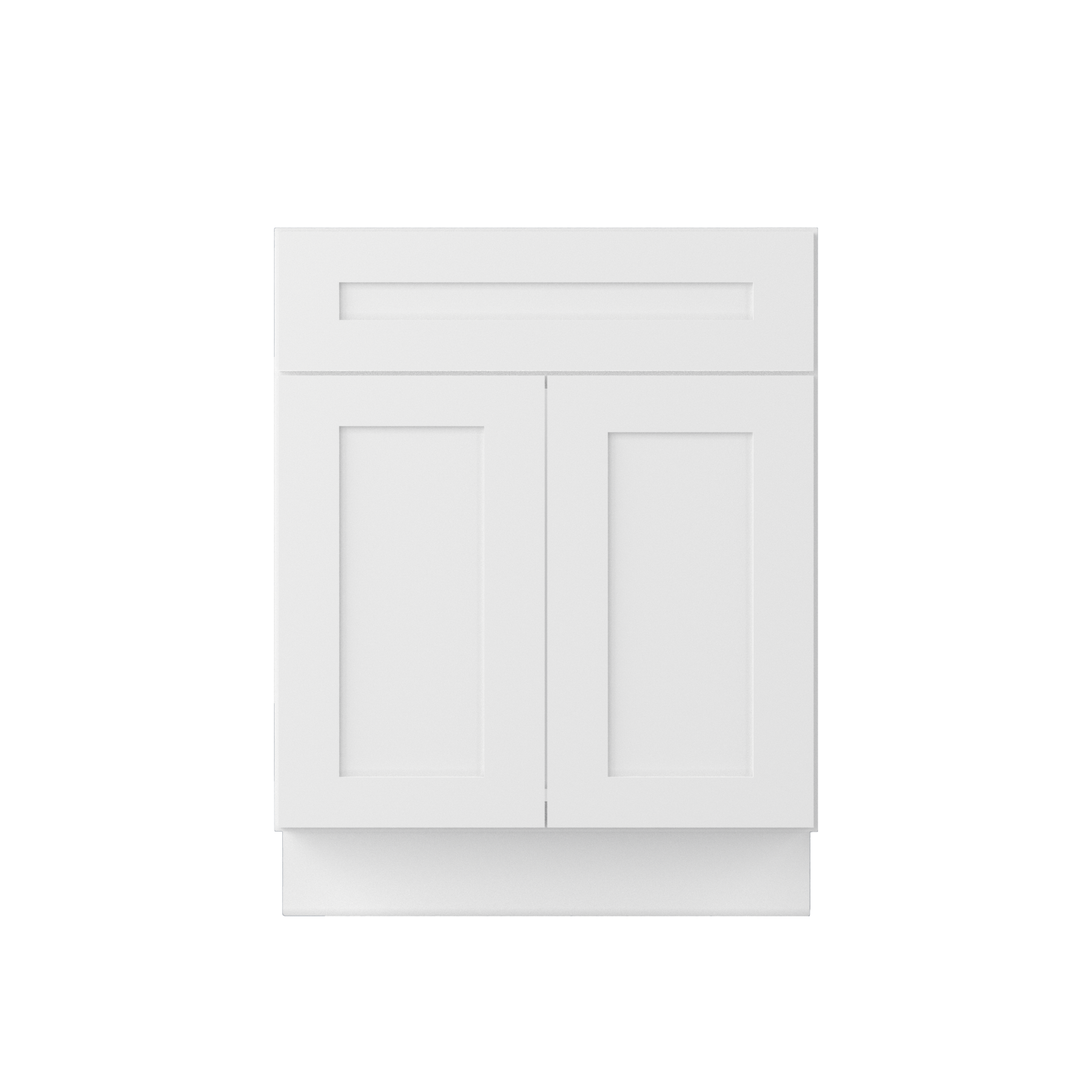 Sink Base Kitchen Cabinet SB27 Alpina White LessCare 27 in. width 34.5 in. height 24 in. depth - Kitchen Cabinets