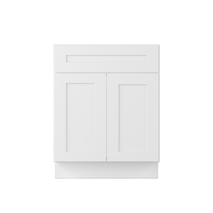 Sink Base Kitchen Cabinet SB27 Alpina White LessCare 27 in. width 34.5 in. height 24 in. depth - Kitchen Cabinets